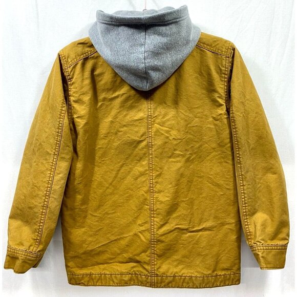 Old Navy Work Wear Canvas Chore Barn Utility Jacket Lined Fleece Youth XL 14-16 - Picture 3 of 9